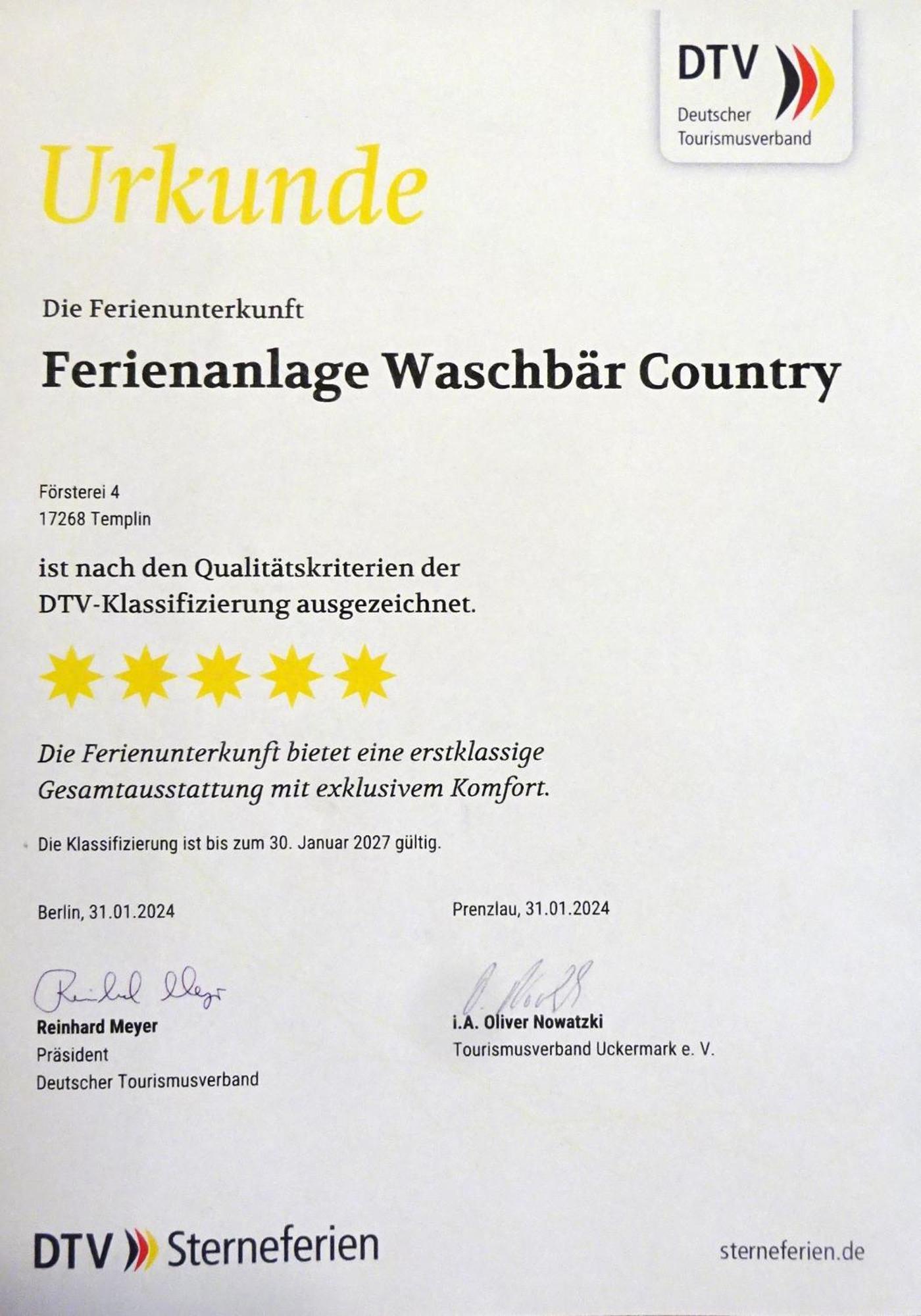 Ferienanlage Waschbaer Country Templin Esterno foto